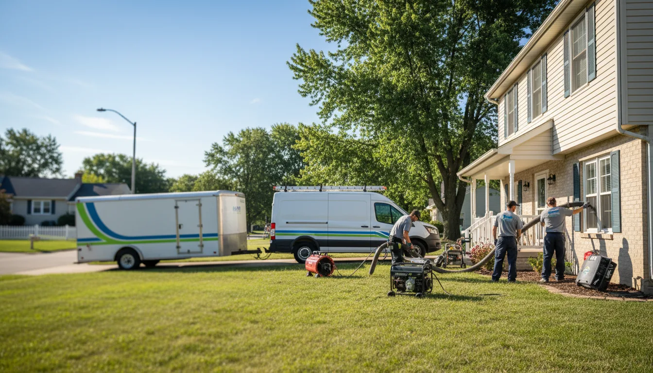 Flooded Basement Restoration And Cleanup With Repair in Wever, IA near me